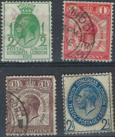 GB 1929 KGV UPU Congress 4 Values To 2.5d  Used - Used Stamps