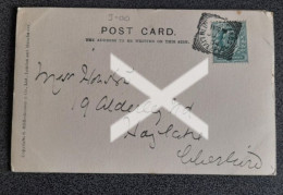 LIVERPOOL BLUNDELLSANDS SQUARED CIRCLE POSTMARK ON ART POSTCARD - Unclassified