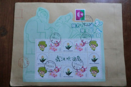 China.Souvenir Sheet  + Full Set On Registered Envelope - Briefe U. Dokumente