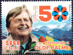 Chile 2023 ** Tribute To Olof Palme. Diplomatic. Social Democracy, Human Rights. Homenaje A Olof Palme. - Chili