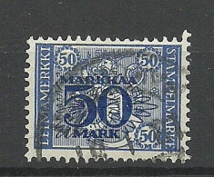 FINLAND FINNLAND Stempelmarke Documentary Tax Taxe 50 Mk. O - Revenue Stamps