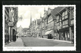 AK Hameln, Osterstrasse Mit Hochzeitshaus Und Post  - Hameln (Pyrmont)