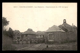 22 - CHATELAUDREN - LES ABATTOIRS - CASERNEMENT DU 132E DE LIGNE - CACHET AU VERSO - Châtelaudren