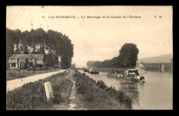 78 - LES MUREAUX - LE BARRAGE ET LE CANAL DE L'ECLUSE - PENICHES - Les Mureaux