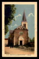 79 - BRIOUX-SUR-BOUTONNE - L'EGLISE - CARTE COLORISEE - VOIR ETAT - Brioux Sur Boutonne