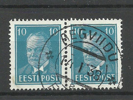 Estland Estonia 1938 O AEGVIIDU "B" Michel 117 As Pair - Estonia