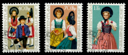LIECHTENSTEIN 1977 Nr 684-686 Gestempelt SB4E182 - Used Stamps
