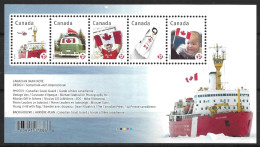 CANADA....QUEEN ELIZABETH II...(1952-22.)....." 2011 "...COAST GUARD.......MINI SHEET.....MNH.. - Ships