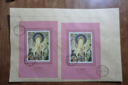 China.  2 Souvenir  Sheet   On Registered Envelope - Cartas & Documentos