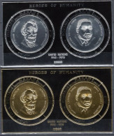 MANAMA 1971 UN Ovpt On Silver + Gold Coins - Unusual - Manama