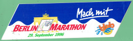 Sticker - Berlin Marathon - 1996 - Mach Mit - Blub - Autocollants