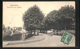 CPA Nérondes, Rond-Point Des Tilleuls  - Nérondes