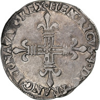 France, Henri IV, 1/4 Écu De Navarre, 1601, Saint-Palais, Argent, TTB+ - 1589-1610 Henri IV Le Vert-Galant