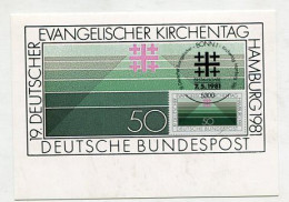 MC 211871 GERMANY - 1981 - 19. Deutscher Evangelischer Kirchentag Hamburg - 1981-2000