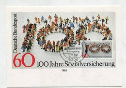 MC 211887 GERMANY - 1981 - 100 Jahre Sozialversicherung - 1981-2000