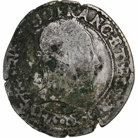 France, Henri III, 1/2 Franc, 1587, Nantes, Argent, B+, Gadoury:487 - 1574-1589 Henri III