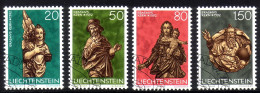 LIECHTENSTEIN MI-NR. 688-691 GESTEMPELT(USED) WEIHNACHTEN 1977 SKULPTUREN - Used Stamps