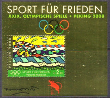 UNO WIEN BLOCK 22 POSTFRISCH(MINT) SPORT FÜR FRIEDEN 2008 - Blocks & Kleinbögen