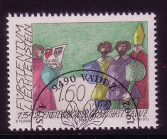 LIECHTENSTEIN MI-NR. 1049 GESTEMPELT(USED) 650 JAHRE GRAFSCHAFT VADUZ 1992 - Gebraucht