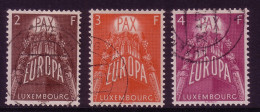 LUXEMBOURG MI-NR. 572-574 GESTEMPELT(USED) EUROPA CEPT 1957 - 1957