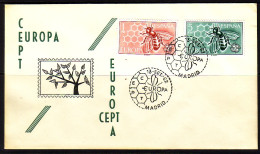 SPANIEN MI-NR. 1340-1341 FDC EUROPA CEPT 1962 BIENE WABE - 1962