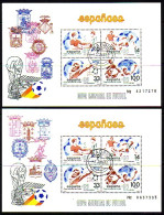 SPANIEN BLOCK 25-26 GESTEMPELT(USED) FUSSBALL WM 1982 SPANIEN - Blocks & Sheetlets & Panes