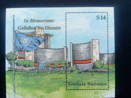 UNO WIEN BLOCK 11 POSTFRISCH(MINT) GEFALLEN IM DIENSTE DES FRIEDENS 1999 - Hojas Y Bloques