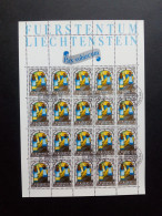 LIECHTENSTEIN MI-NR. 861-863 GESTEMPELT(USED) KLEINBOGENSATZ WEIHNACHTEN 1984 - Blocs & Feuillets