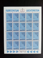 LIECHTENSTEIN MI-NR. 728-730 POSTFRISCH(MINT) KLEINBOGENSATZ CCIR EUROPARAT ENTWICKLUNGSHILFE 1979 - Blocs & Feuillets