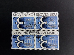 SLOWAKEI MI-NR. 374 O 4er BLOCK KSZE 2000 - Idee Europee