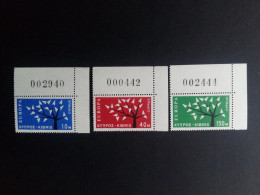 ZYPERN MI-NR. 215-217 POSTFRISCH(MINT) ECKRANDSATZ EUROPA CEPT 1962 STILISIERTER BAUM - Unused Stamps