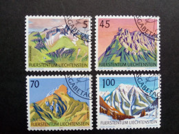 LIECHTENSTEIN MI-NR. 993-996 GESTEMPELT(USED) BERGE MOUNTAIN 1990 - Used Stamps