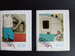 DÄNEMARK MI-NR. 1640-1641 C GESTEMPELT(USED) CAMPING 2011 GARTENZWERG WOHNWAGEN - Used Stamps