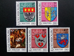 LUXEMBOURG MI-NR. 1086-1090 POSTFRISCH(MINT) CARITAS 1983 - GEMEINDEWAPPEN - Briefmarken