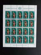 LIECHTENSTEIN MI-NR. 688-691 GESTEMPELT(USED) KLEINBOGENSATZ WEIHNACHTEN 1977 SKULPTUREN - Christmas