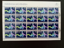 LIECHTENSTEIN MI-NR. 729 O KLEINBOGEN MITLÄUFER 1979 - BEITRITT ZUM EUROPARAT - Idee Europee