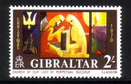 GIBRALTAR MI-NR. 243 POSTFRISCH(MINT) WEIHNACHTEN 1970 GLASFENSTER - Noël