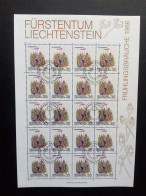 LIECHTENSTEIN MI-NR. 899-901 GESTEMPELT(USED) KLEINBOGENSATZ FRÜHLINGSBRÄUCHE 1986 - Blocs & Feuillets