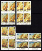 ALDERNEY MI-NR. 55-58 POSTFRISCH(MINT) 4er BLOCK SEESCHLACHT Von LA HOGUE 1992 SCHIFFE - Alderney