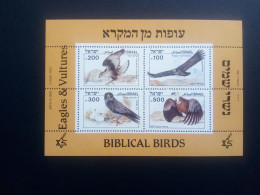 ISRAEL BLOCK 27 POSTFRISCH GREIFVÖGEL 1985 HABICHT GEIER - Aigles & Rapaces Diurnes