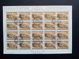 LIECHTENSTEIN MI-NR. 868-870 GESTEMPELT(USED) KLEINBOGENSATZ ORDEN UND KLÖSTER 1985 - Blocs & Feuillets