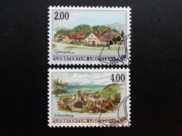 LIECHTENSTEIN MI-NR. 1177-1178 GESTEMPELT(USED) DORFANSICHTEN 1998 - Usados