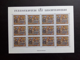 LIECHTENSTEIN MI-NR. 738-740 POSTFRISCH(MINT) KLEINBOGENSATZ WEIHNACHTEN 1979 - STICKEREIEN - Blocs & Feuillets