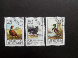 LIECHTENSTEIN MI-NR. 997-999 GESTEMPELT(USED) JAGDWESEN 1990 FASAN BIRKHAHN ENTE - Usados