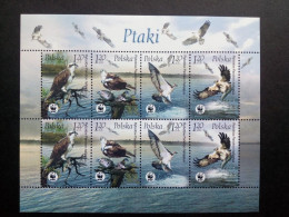 POLEN MI-NR. 4079-4082 POSTFRISCH(MINT) KLEINBOGEN NATURSCHUTZ 2003 FISCHADLER WWF - Adler & Greifvögel