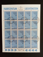 LIECHTENSTEIN MI-NR. 728-730 GESTEMPELT(USED) KLEINBOGENSATZ CCIR EUROPARAT ENTWICKLUNGSHILFE 1979 - Blocs & Feuillets