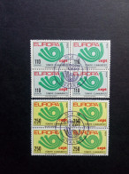 TÜRKEI MI-NR. 2280-2281 GESTEMPELT(USED) 4er BLOCK EUROPA 1973 - POSTHORN - 1973