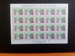 LIECHTENSTEIN MI-NR. 1049 POSTFRISCH(MINT) KLEINBOGEN 650 JAHRE GRAFSCHAFT VADUZ 1992 - Blocs & Feuillets