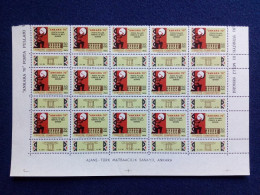 TÜRKEI MI-NR. 2183 Mit Zierfeld POSTFRISCH(MINT) 20er EINHEIT NATIONALE BRIEFMARKENAUSSTELLUNG ANKARA`70 - Unused Stamps