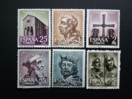 SPANIEN MI-NR. 1289-1294 POSTFRISCH(MINT) 1200 JAHRE KATHEDRALE VON OVIEDO 1961 KÖNIG ALFONS - Unused Stamps